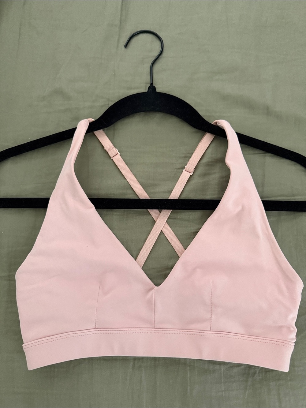 Forever 21 Light Pink Crisscross Strappy Bralette